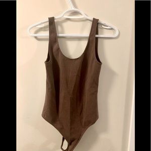 2 for $20! Wilfred Free Brown Bodysuit